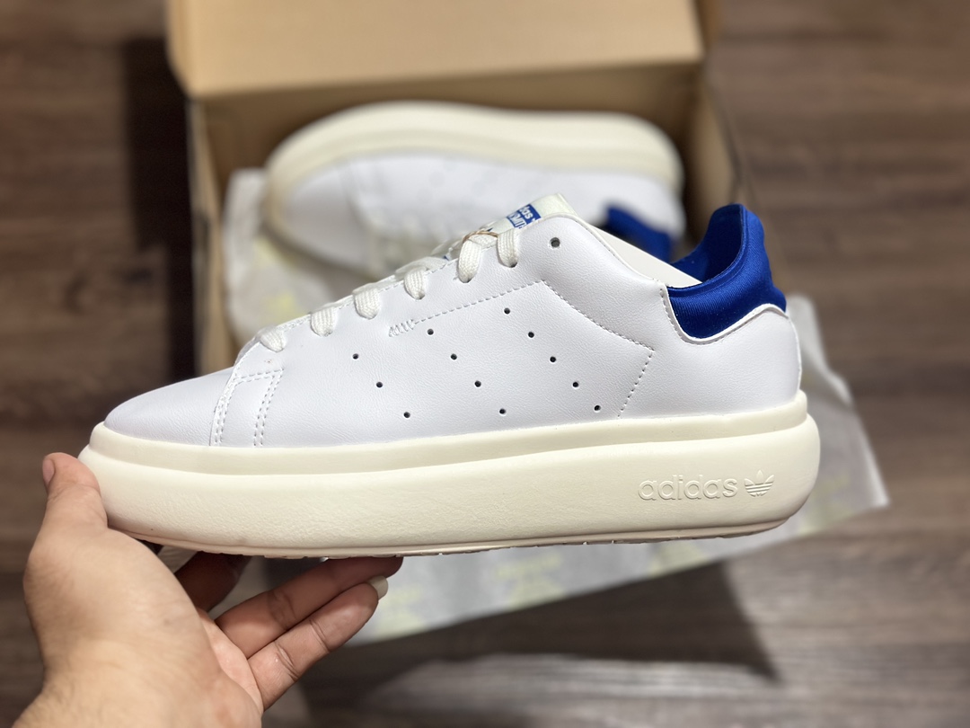 180 阿迪达斯 Originals Stan Smith 白蓝 PE史密斯厚底板鞋 IE0451