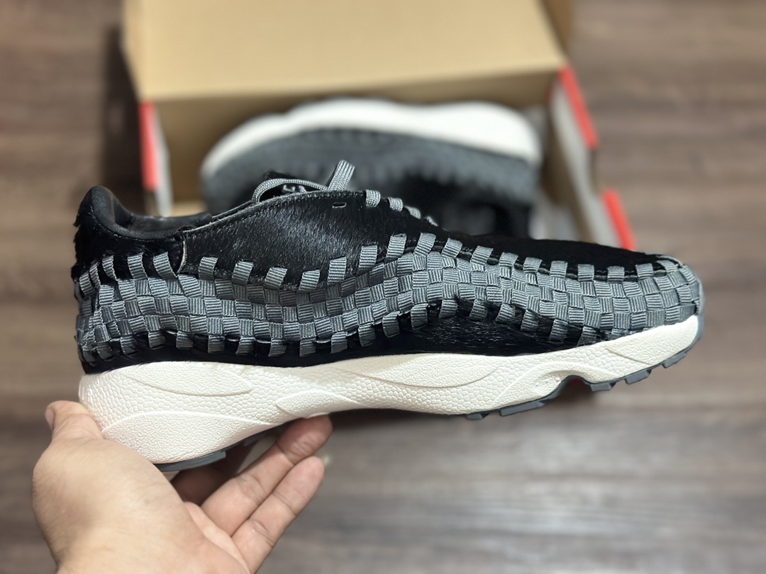 260 Nk Air Footscape Woven 耐克不对称编织防滑耐磨低帮生活休闲鞋 FB1959-001