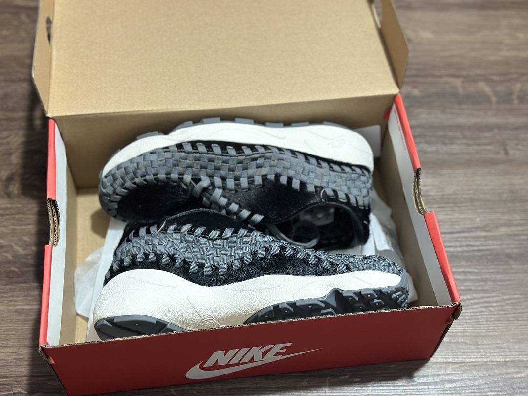 260 Nk Air Footscape Woven 耐克不对称编织防滑耐磨低帮生活休闲鞋 FB1959-001