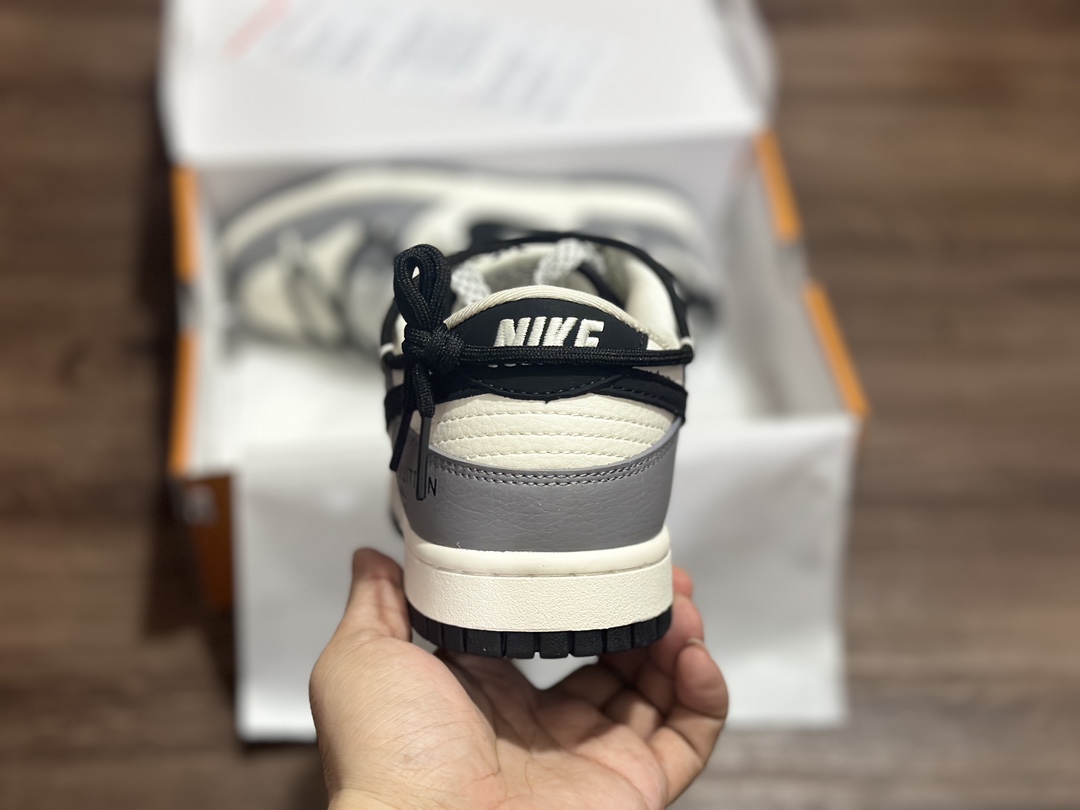280 NIKE SB Dunk Low 白灰绑带 LV联名低帮休闲运动鞋  JJ5688-104