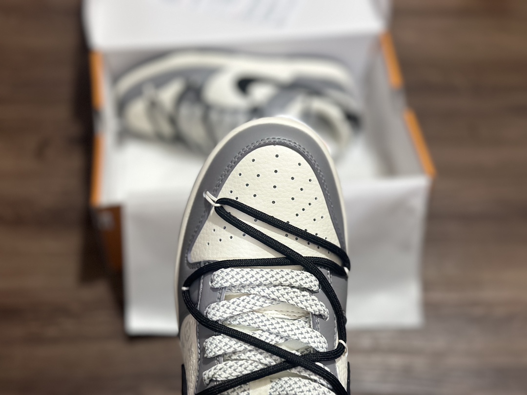 280 NIKE SB Dunk Low 白灰绑带 LV联名低帮休闲运动鞋  JJ5688-104