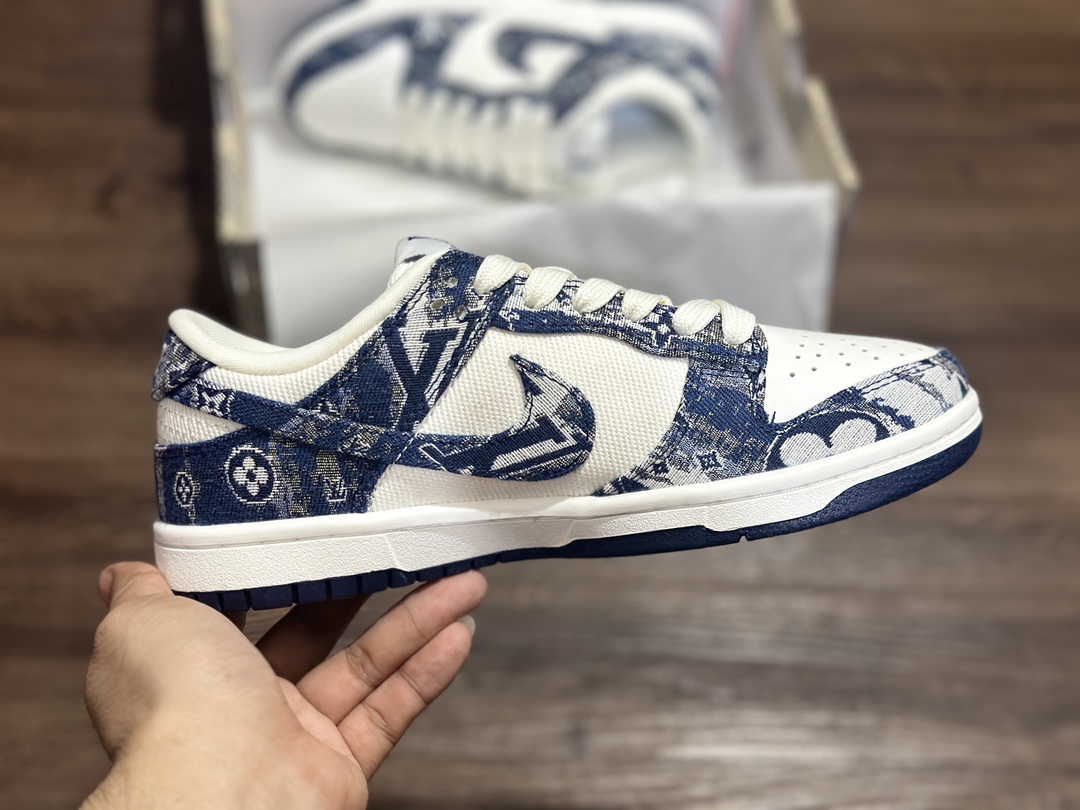 260 NIKE SB Dunk Low 牛仔蓝 LV联名低帮休闲运动鞋  JH8040-042