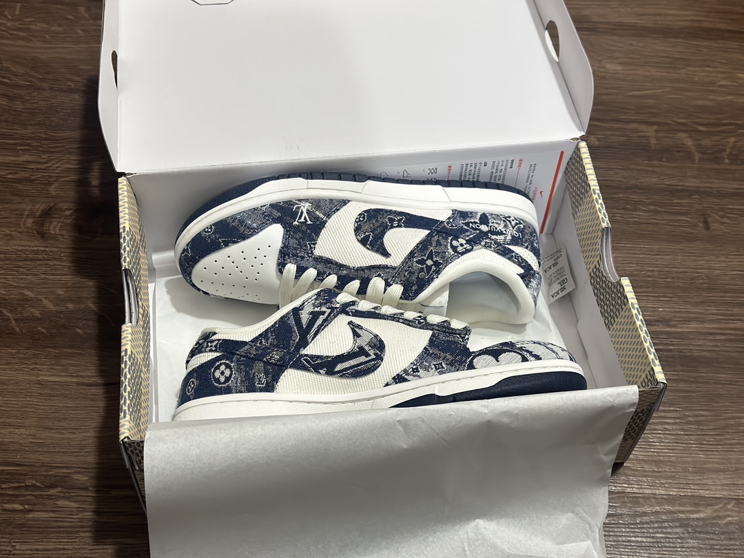 260 NIKE SB Dunk Low 牛仔蓝 LV联名低帮休闲运动鞋  JH8040-042