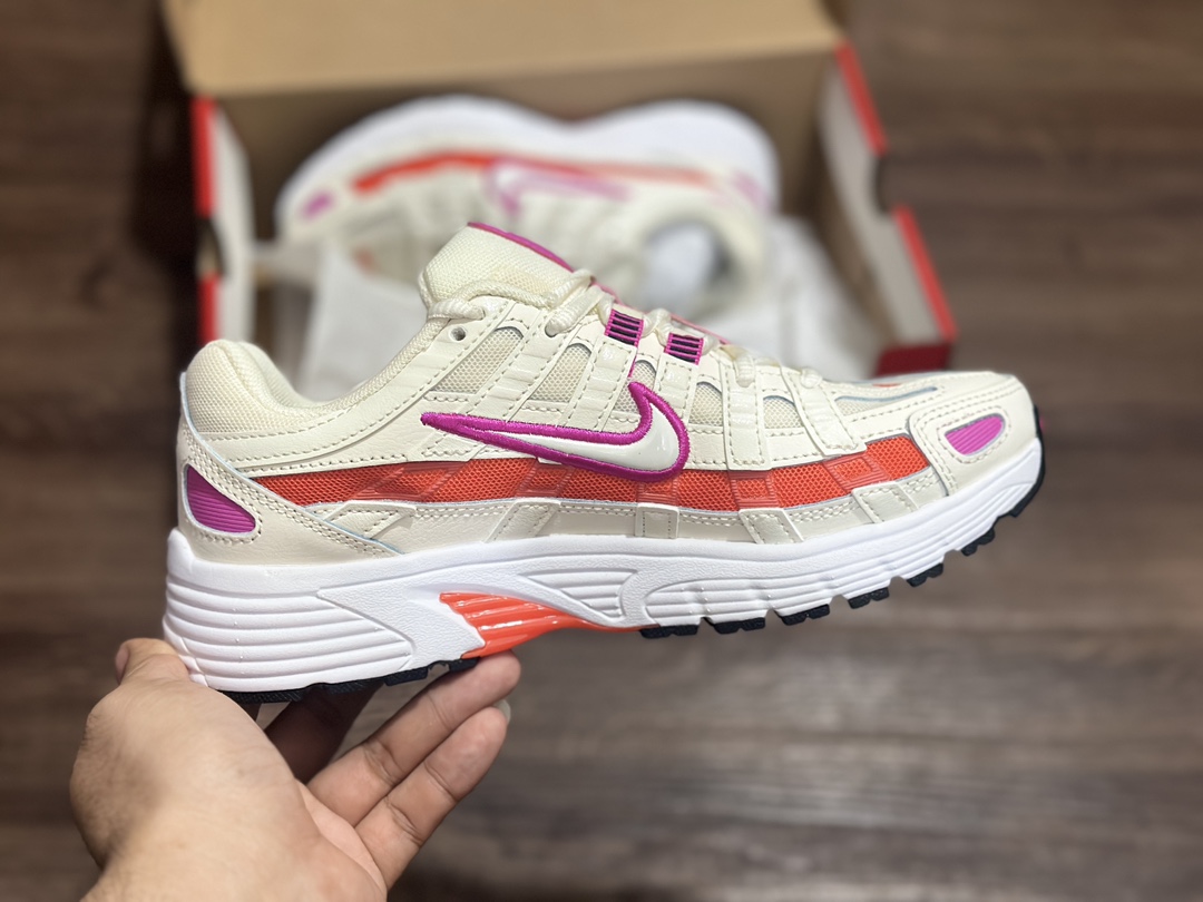 220 Nike Initiator Running P-6000 米白红耐克INS 超火复古老爹跑鞋  CW1351-100