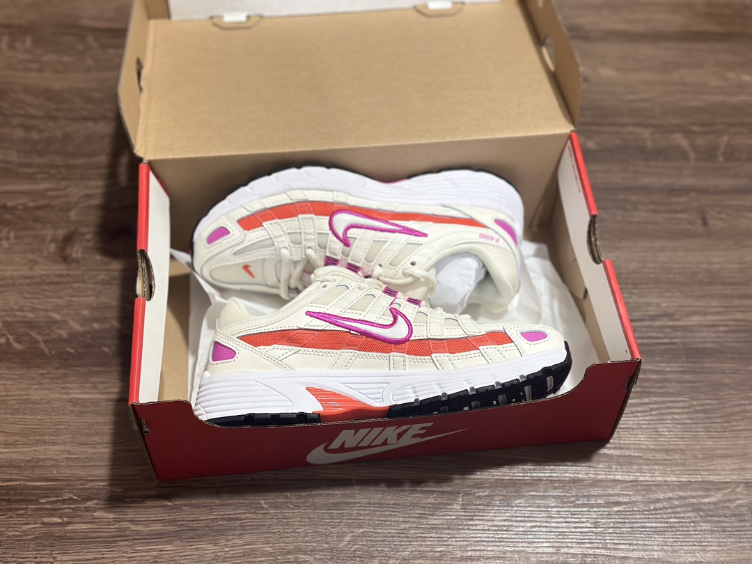 220 Nike Initiator Running P-6000 米白红耐克INS 超火复古老爹跑鞋  CW1351-100