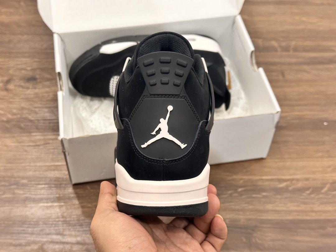 Air Jordan 4 aj4 乔4 黑麂皮 男子篮球鞋  FQ8138-001