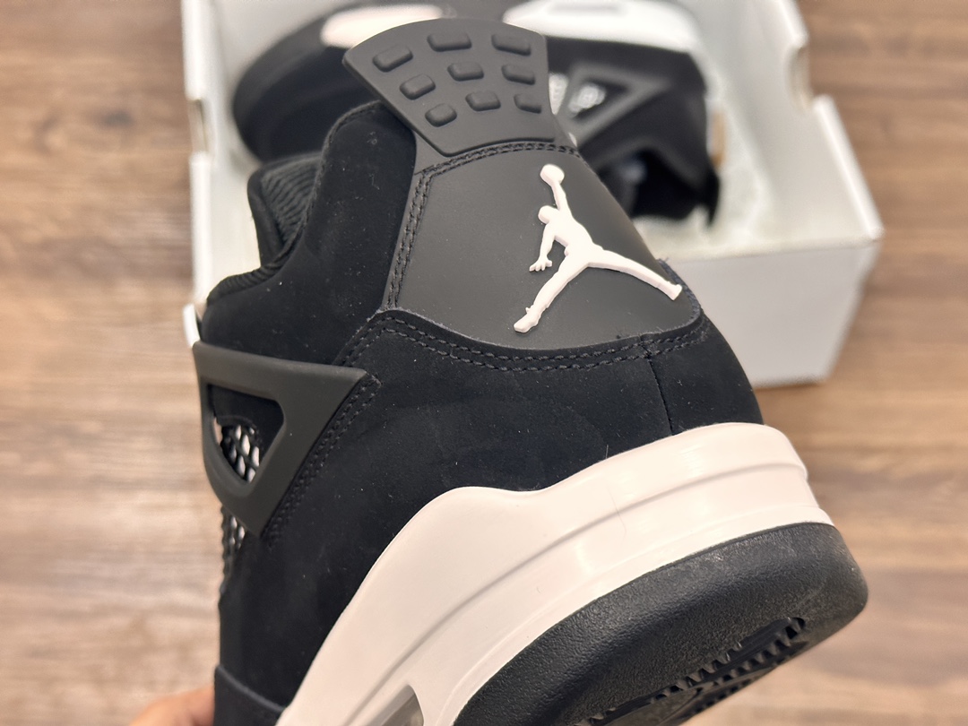 Air Jordan 4 aj4 乔4 黑麂皮 男子篮球鞋  FQ8138-001