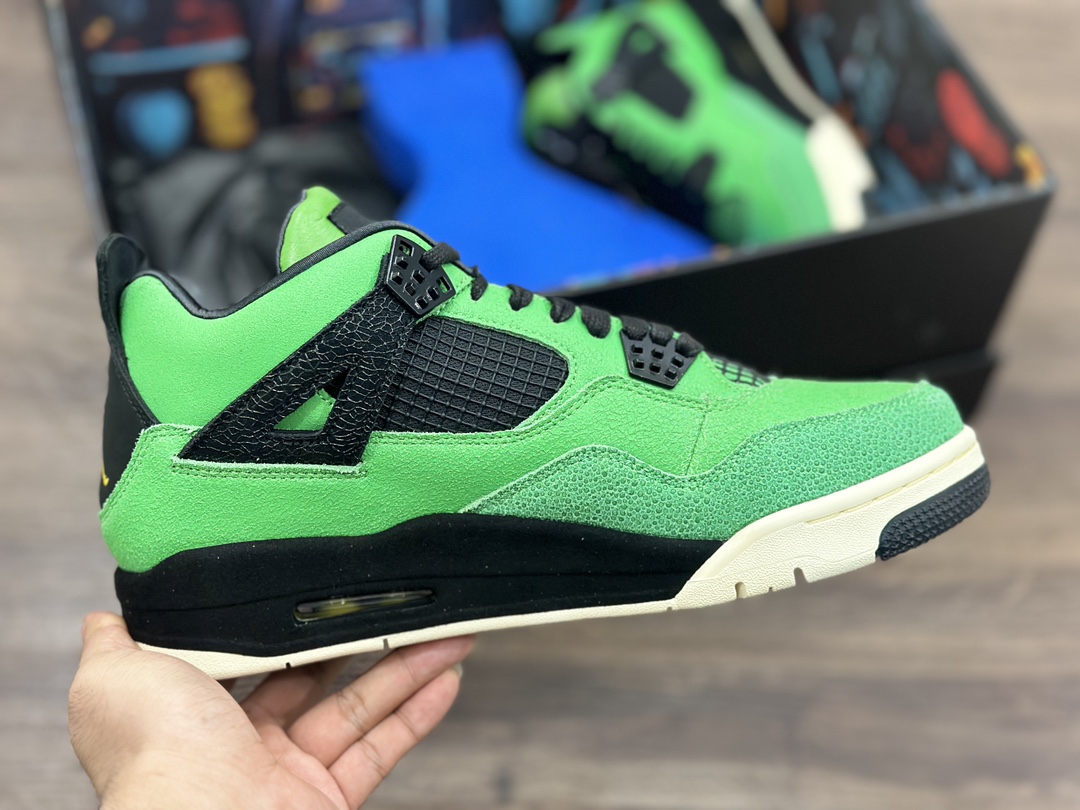 Air Jordan 4 Manila AJ4 乔4 鸭子黑绿 马尼拉复古篮球鞋