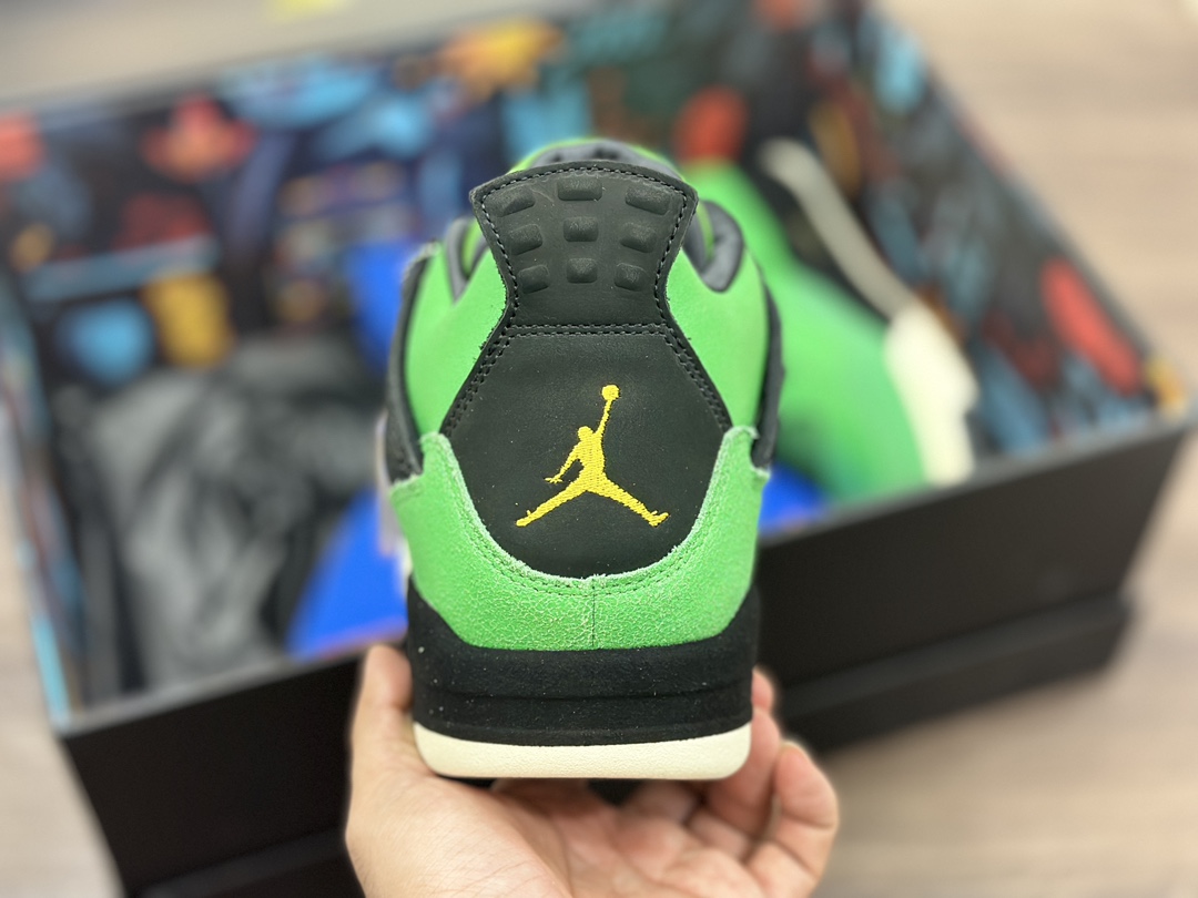 Air Jordan 4 Manila AJ4 乔4 鸭子黑绿 马尼拉复古篮球鞋