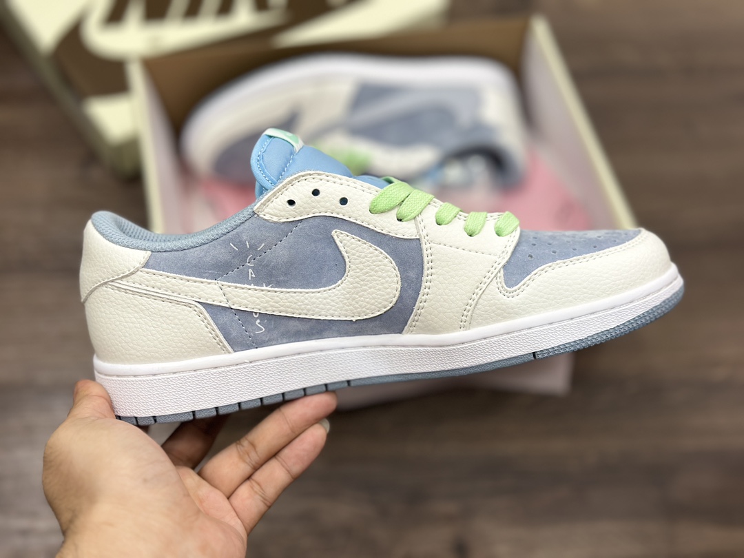 Air Jordan 1 Low AJ1 米黄蓝低帮休闲板鞋  DM7866-888