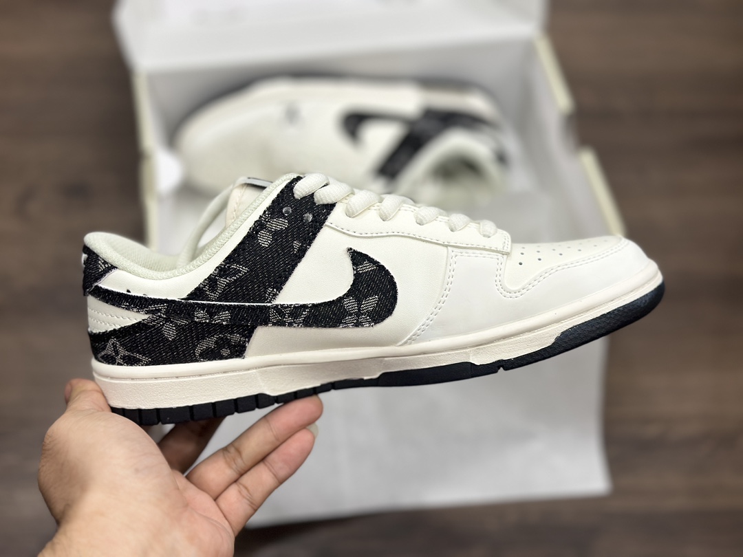 Nike SB dunk Low LV联名黑牛仔低帮休闲运动滑板板鞋 DJ2024-009