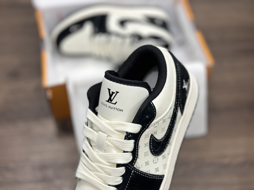 Air Jordan 1 Low LV联名 黑白乔1低帮篮球鞋  SJ9950-007