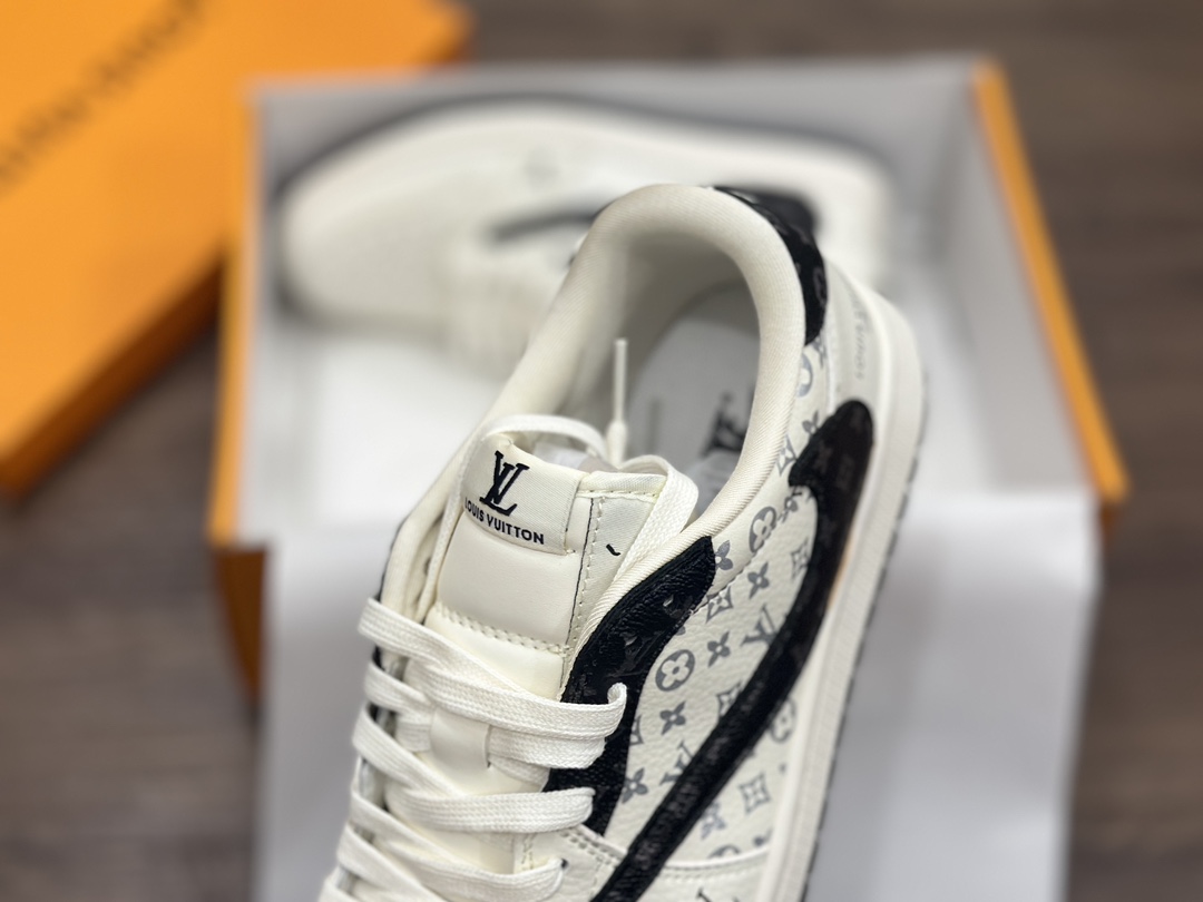 Air Jordan 1 Low LV联名 米黑银倒钩 乔1低帮篮球鞋 LX1988-600