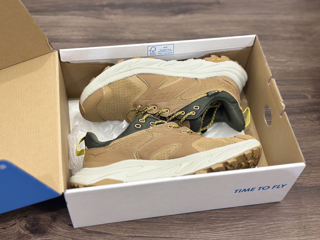 HOKA M Anacapaz Low GTX 大地黄 专业越野跑步鞋