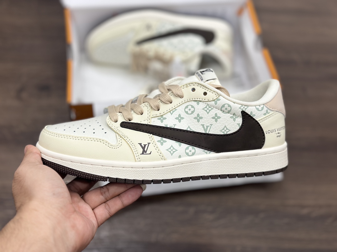 Air Jordan 1 Low LV联名 倒钩 乔1低帮篮球鞋 LJ5188-006