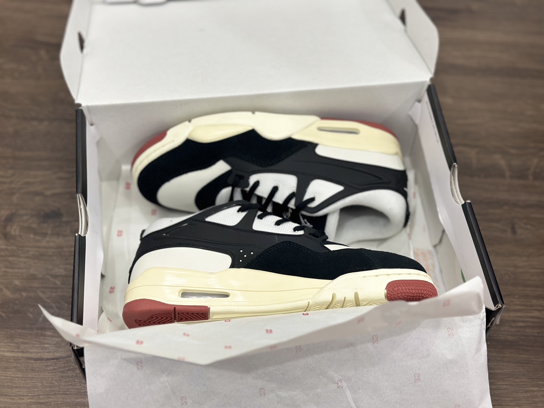 Air Jordan AJ4 RM 重制版低帮复古篮球鞋 黑白 FQ7939-100