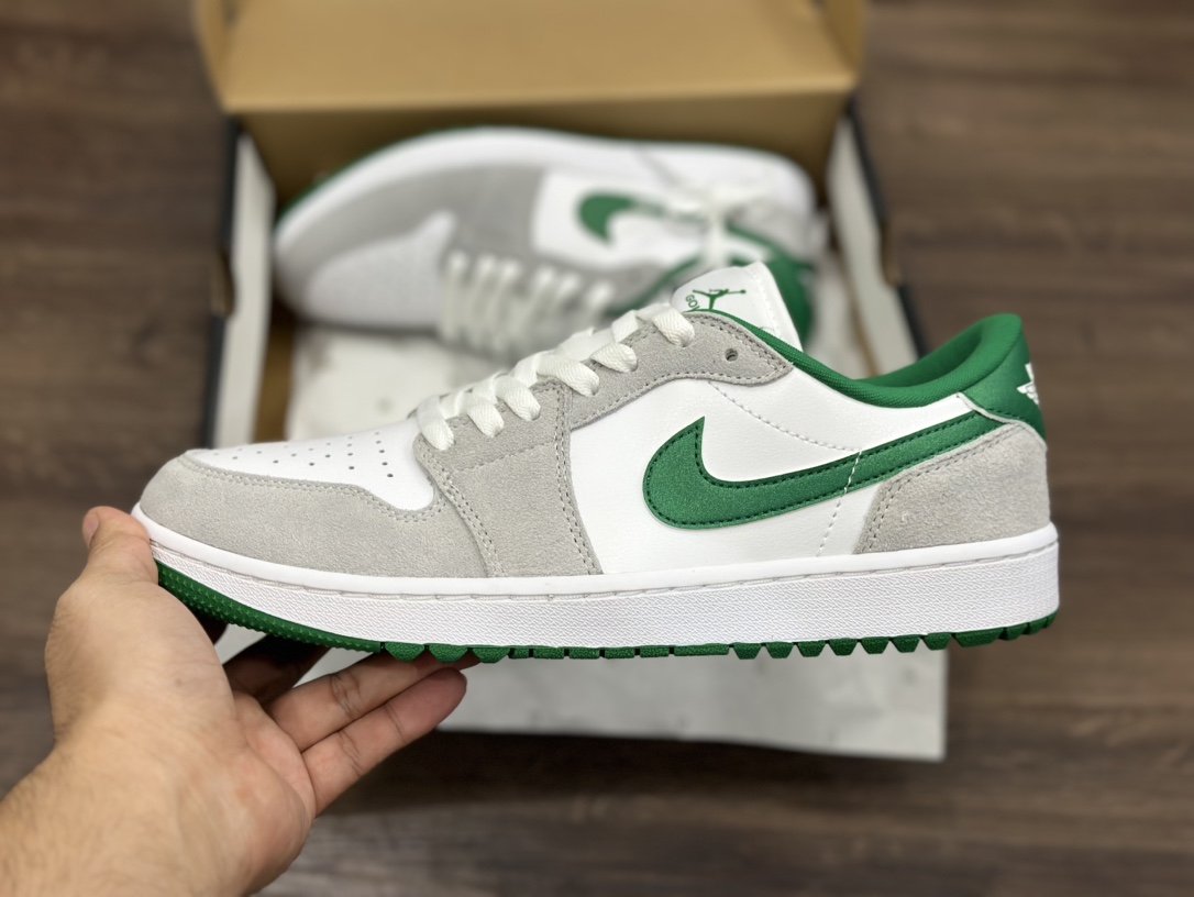 Air Jordan 1 AJ1 Low 乔1 白灰绿 高尔夫 低帮 篮球鞋 DD9315-112