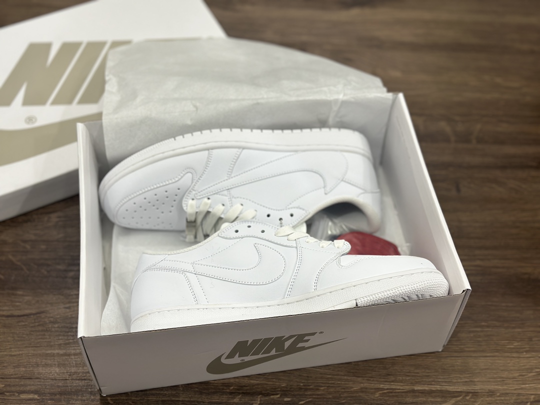 Nike Air Jordan 1 Low 全白倒钩乔1低帮篮球鞋 DM7866-292