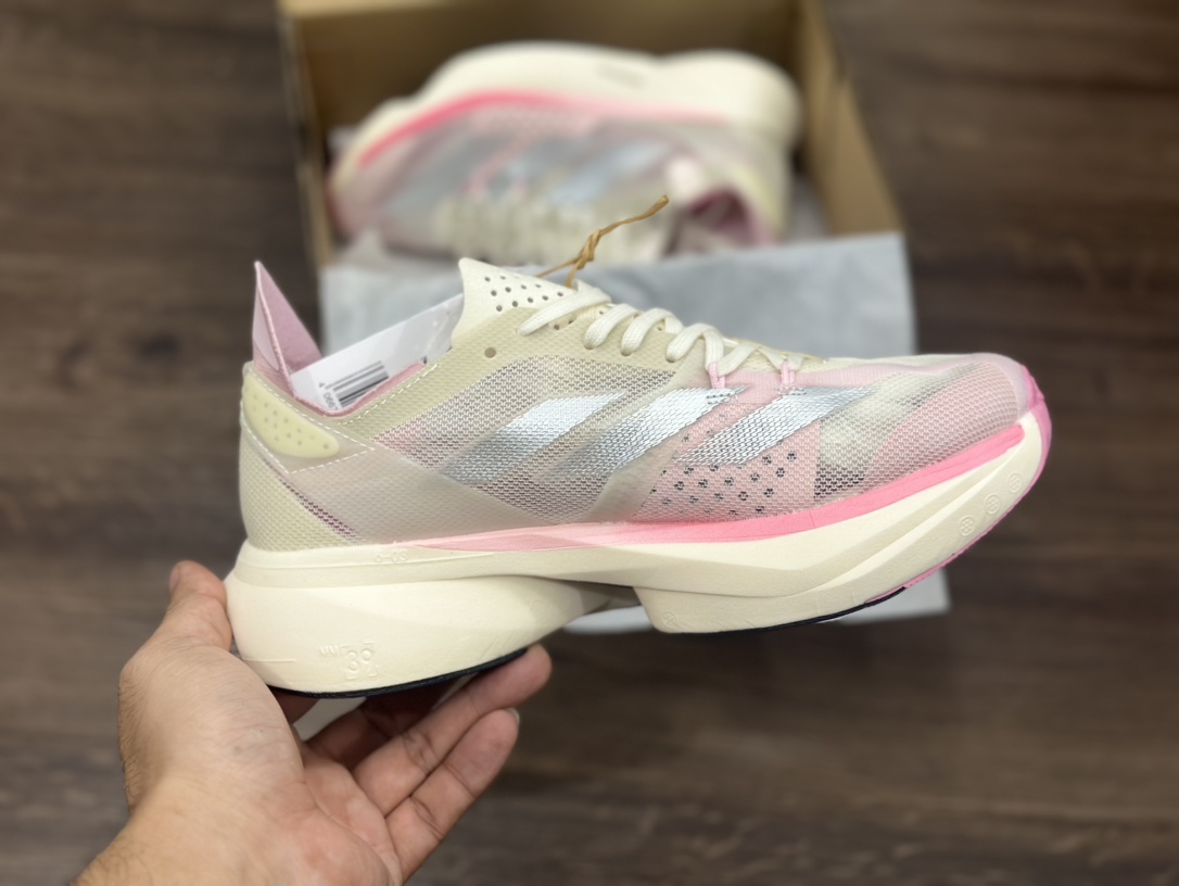 adidas Adizero Adios Pro 3 舒适百搭减震防滑耐磨 竞速跑鞋 IG6440