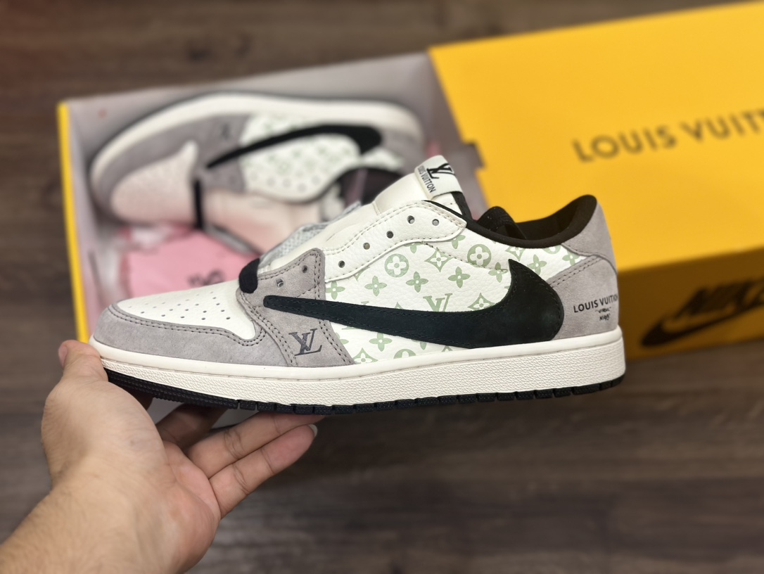 Nike Air Jordan 1 Low 倒钩 LV 乔1低帮篮球鞋 SJ2068-101