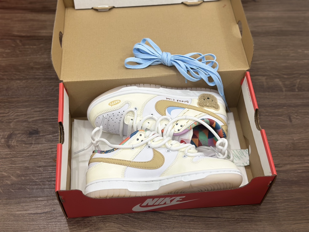 Nike SB dunk Low 双勾绑带 小熊饼干低帮休闲运动滑板板鞋 FN8913-141