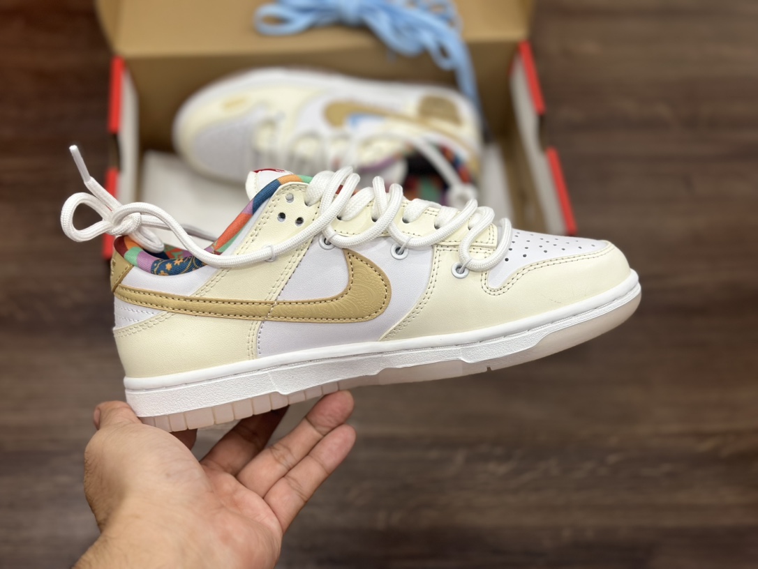 Nike SB dunk Low 双勾绑带 小熊饼干低帮休闲运动滑板板鞋 FN8913-141