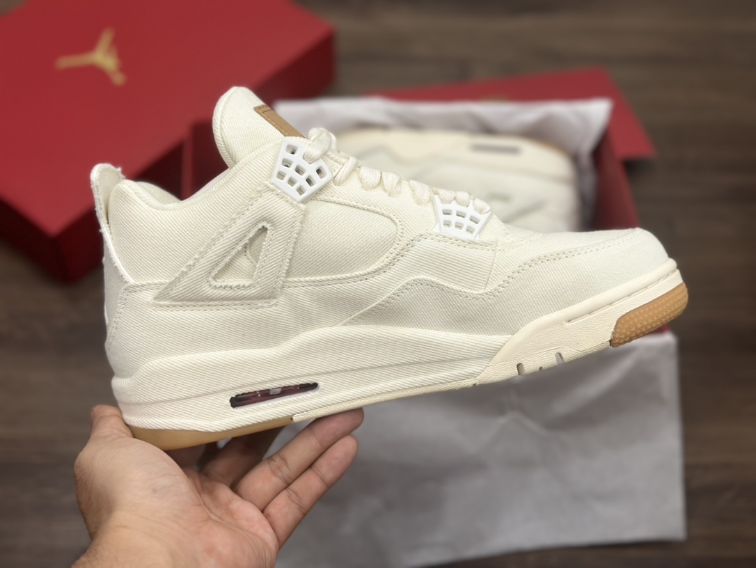 Levi’s x Air Jordan AJ4 ”Denim” 李维斯联名 牛仔白 AO2571-100