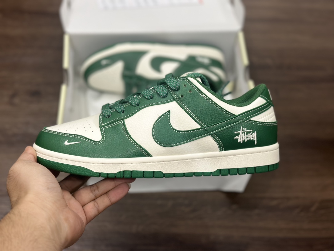 Nike SB dunk Low 白绿 双勾低帮休闲运动滑板板鞋 BB9898-005