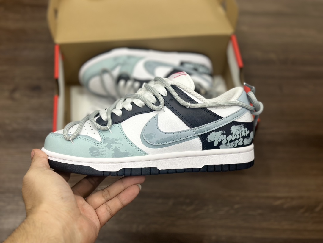 Nike SB dunk Low 绑带 双勾低帮休闲运动滑板板鞋 FB9109-401