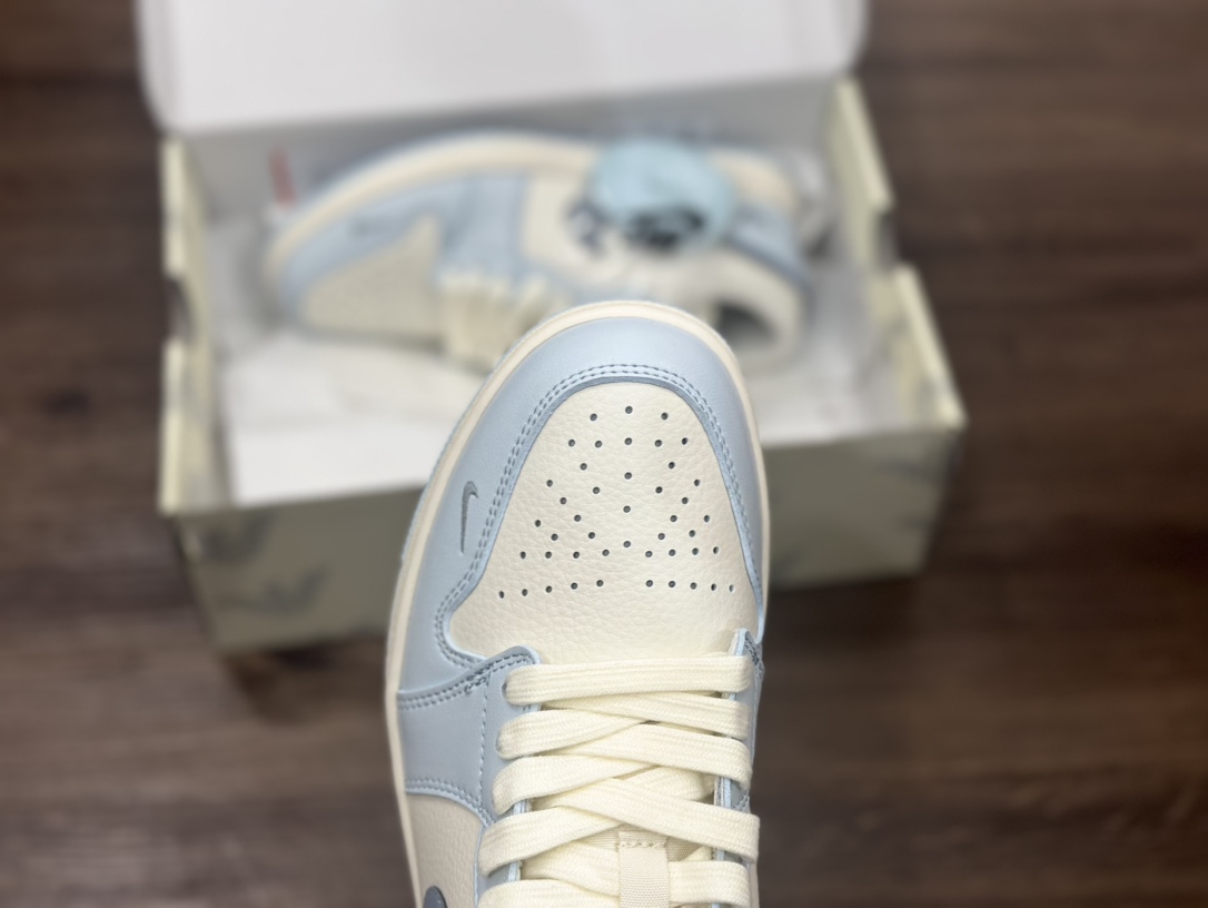 Air Jordan 1 Low AJ1 DIY 白蓝 低帮休闲板鞋 WG8850-012