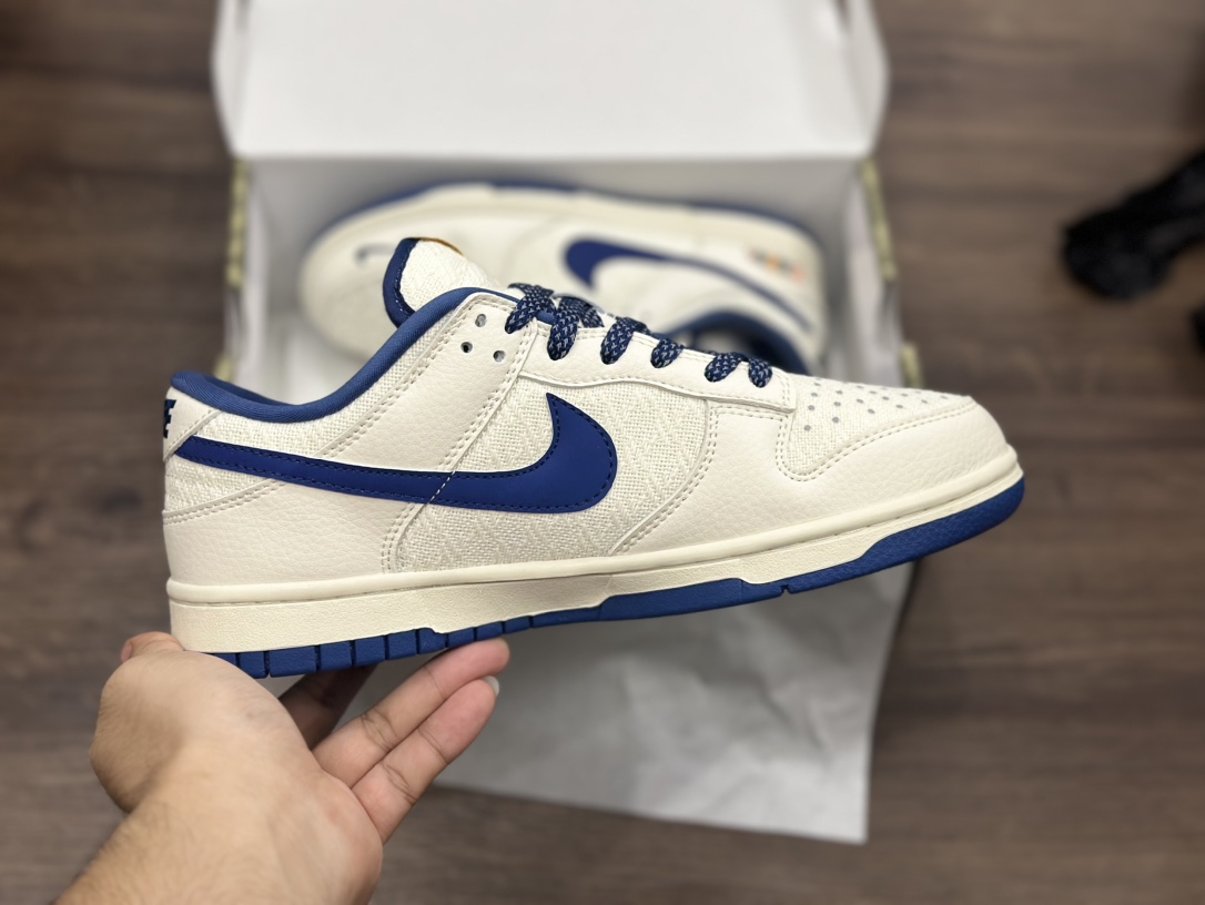 Nike SB dunk Low 白蓝 双勾 古驰 低帮休闲运动滑板板鞋 DQ1098-373