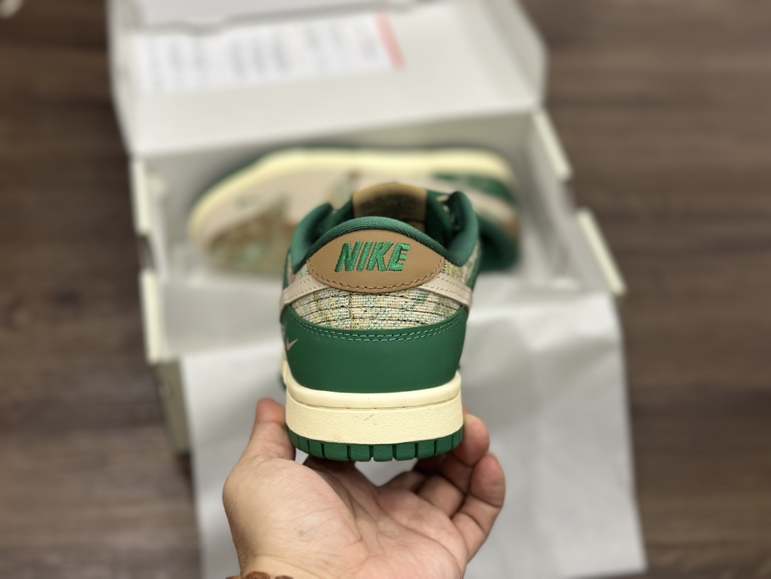 Nike SB dunk Low 针织米粽绿 低帮休闲运动滑板板鞋 XB3802-355