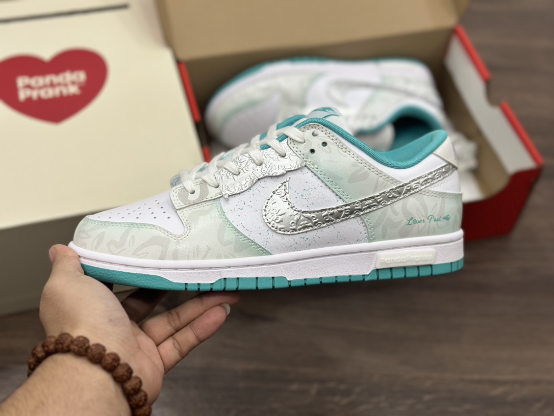 SB dunk Low 青绿白 情人节 低帮休闲运动滑板板鞋T DV0833-102