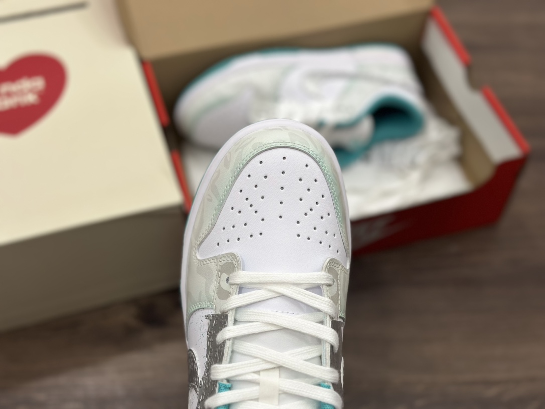 SB dunk Low 青绿白 情人节 低帮休闲运动滑板板鞋T DV0833-102