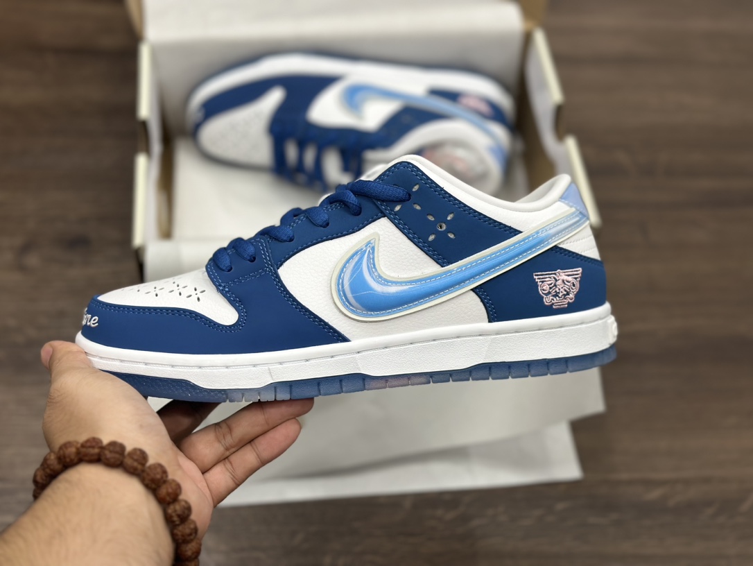 DUNK 白蓝色 果冻勾 三方联名 Born xRaised xNike Dunk SB Low Release Date FN7819-400