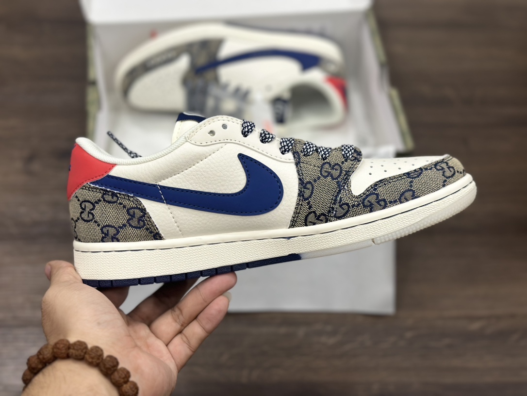 Nike Air Jordan 1 Low 古驰 倒钩 乔1低帮篮球鞋  XY2688-168