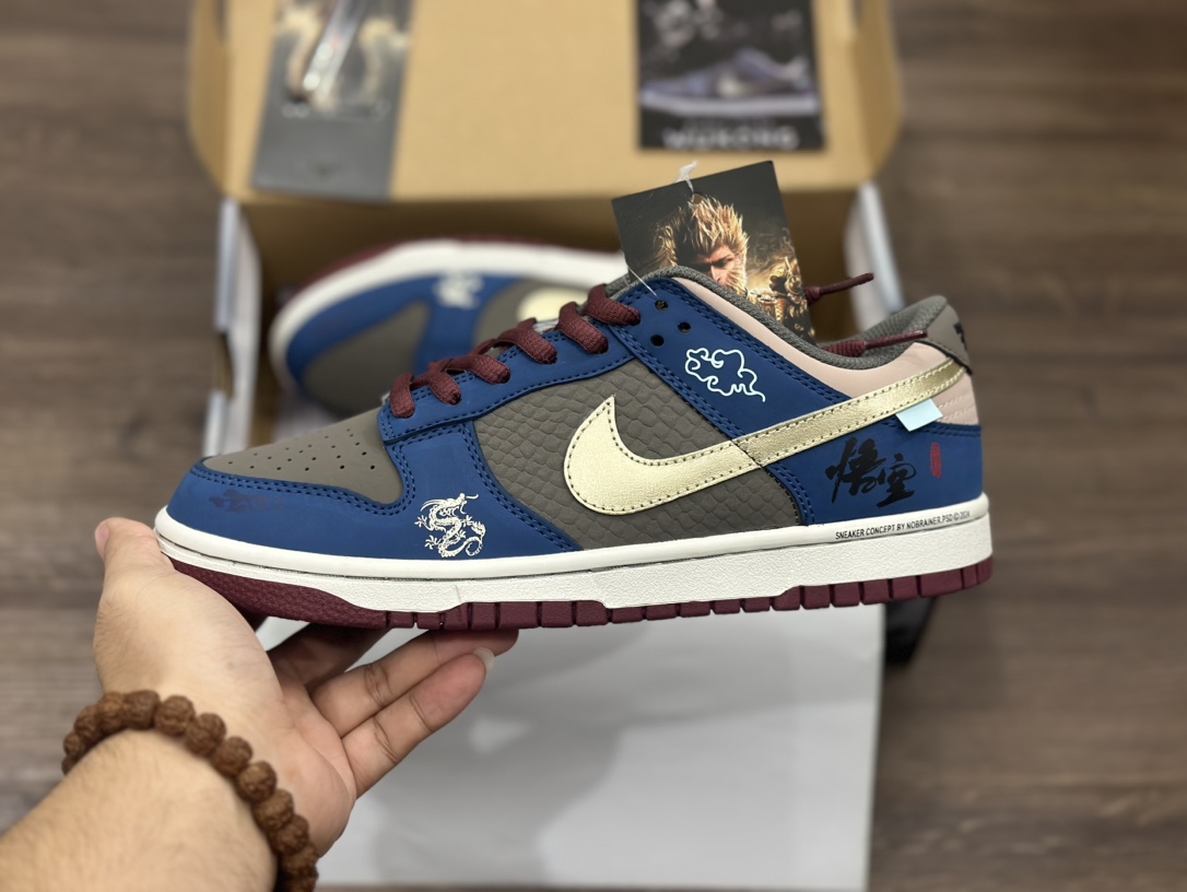 Nk Dunk Low 游戏主题 黑神话悟空 祥云龙纹 解构复古低帮休闲板鞋  DV2433-109