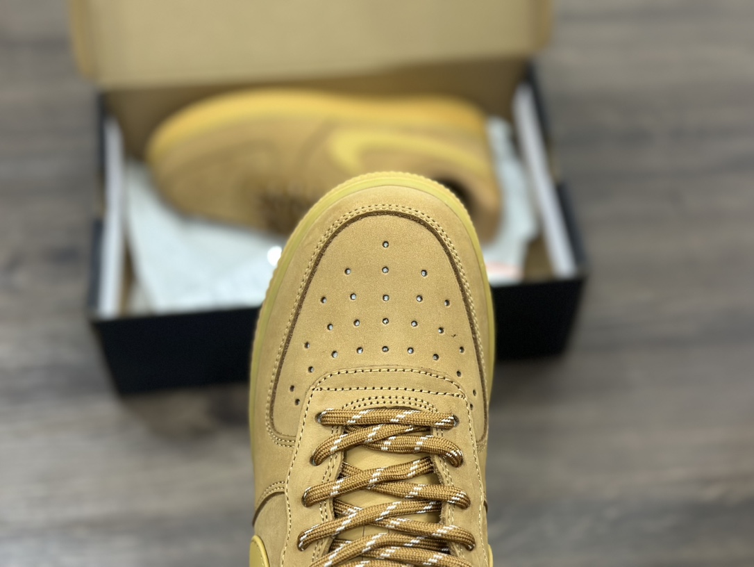 NK Air Force 1 Low 07 LV8 ”Wheat Flax” 空军一号低帮 小麦色 麂皮  CJ9179-200