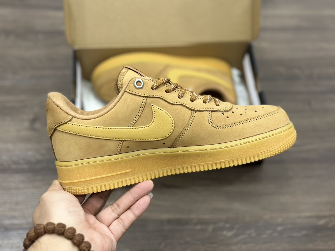 NK Air Force 1 Low 07 LV8 ”Wheat Flax” 空军一号低帮 小麦色 麂皮  CJ9179-200