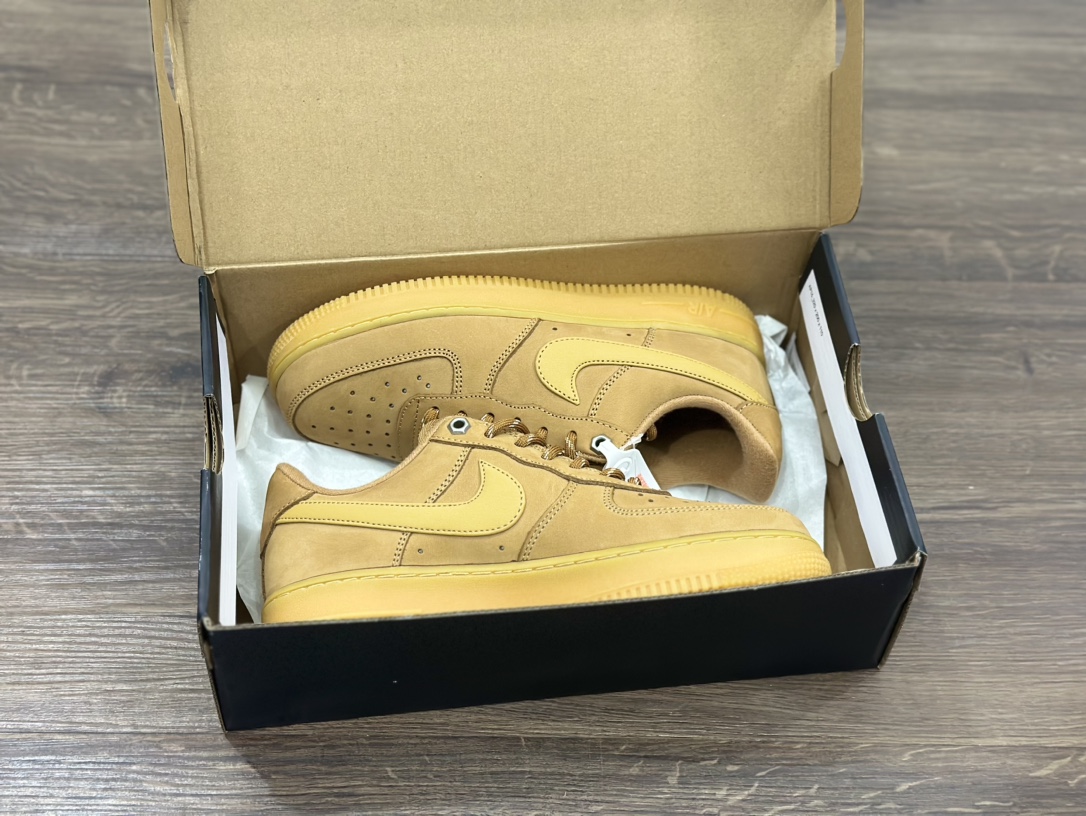 NK Air Force 1 Low 07 LV8 ”Wheat Flax” 空军一号低帮 小麦色 麂皮  CJ9179-200