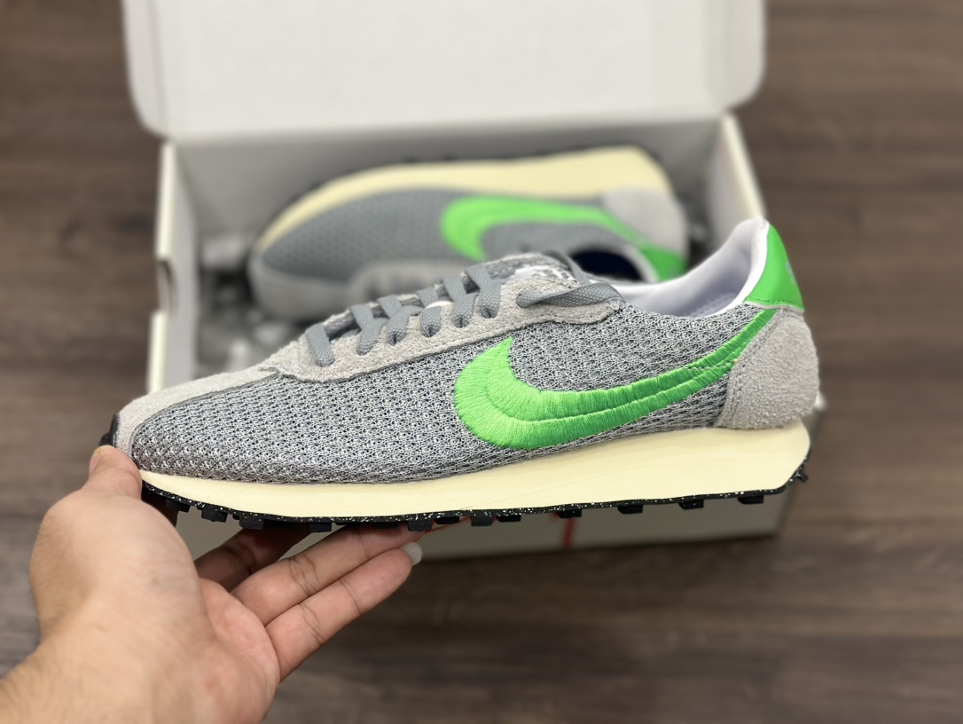 Stussy x Nk Roshe Run LD-1000 舒适百搭防滑耐磨华夫低帮休闲跑步鞋  FQ5369-002