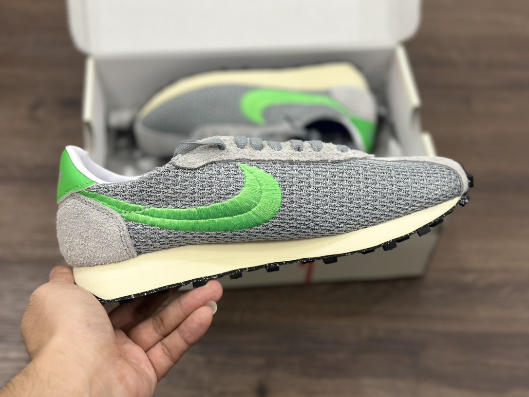 Stussy x Nk Roshe Run LD-1000 舒适百搭防滑耐磨华夫低帮休闲跑步鞋  FQ5369-002