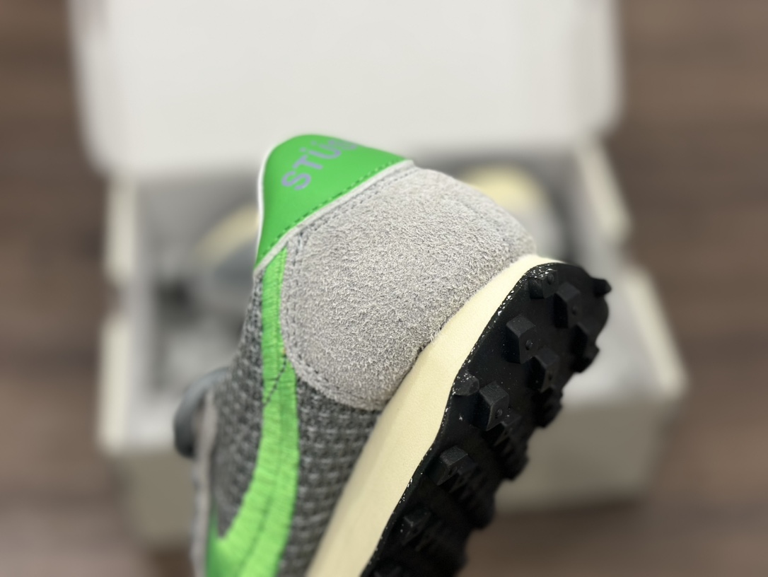 Stussy x Nk Roshe Run LD-1000 舒适百搭防滑耐磨华夫低帮休闲跑步鞋  FQ5369-002