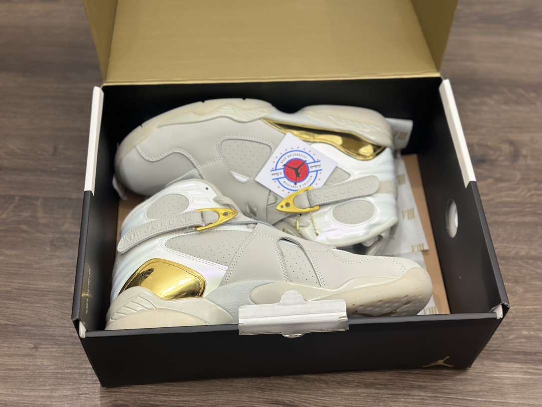 Air Jordan 8 Retro ”Champagne” AJ8乔丹8代冠军奖杯 白金  832821-030