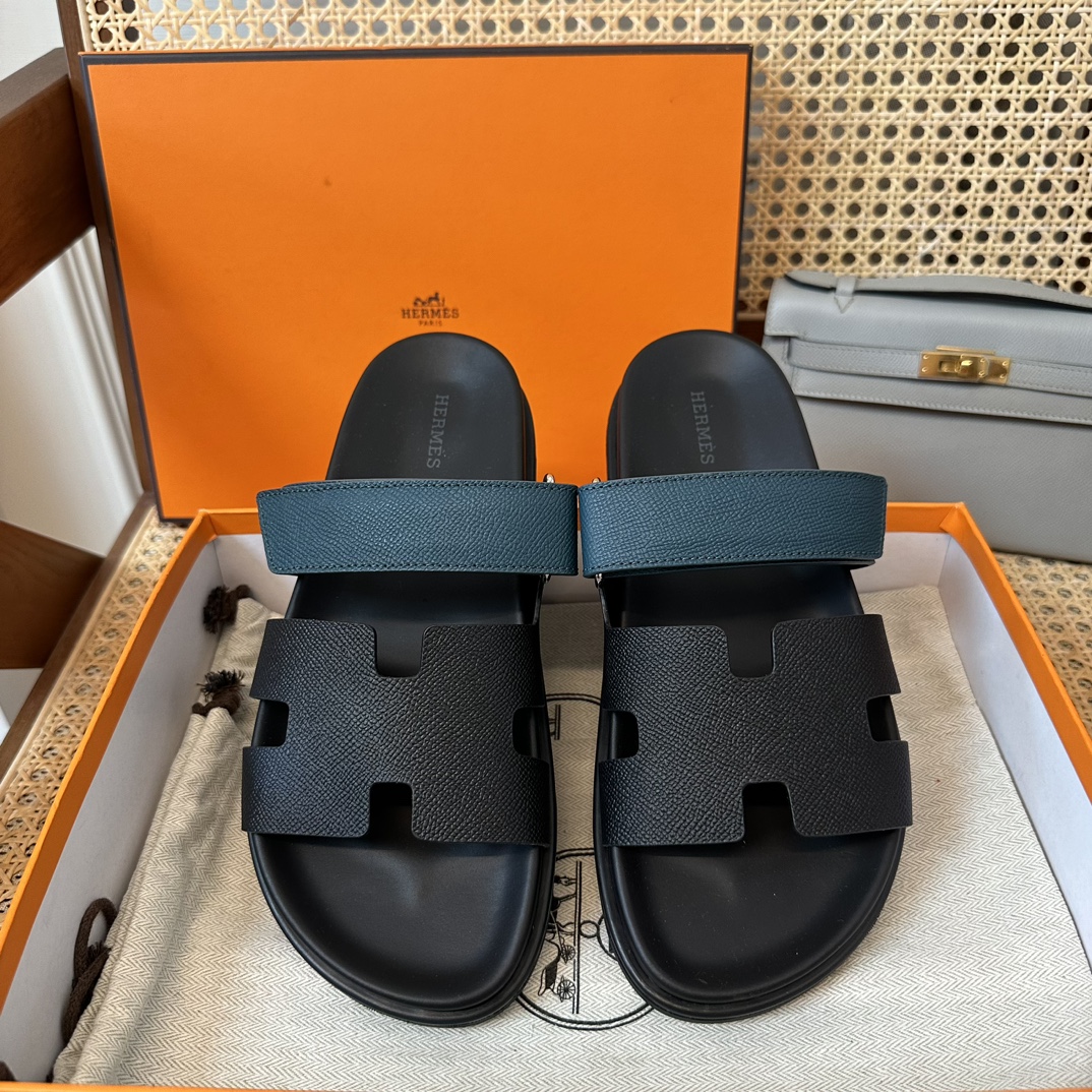 Hermes Chaussures Sandales Unisexe Cuir de vache Le TPU