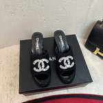 Chanel Shoes Sandals Frosted Genuine Leather Sheepskin Spring Collection