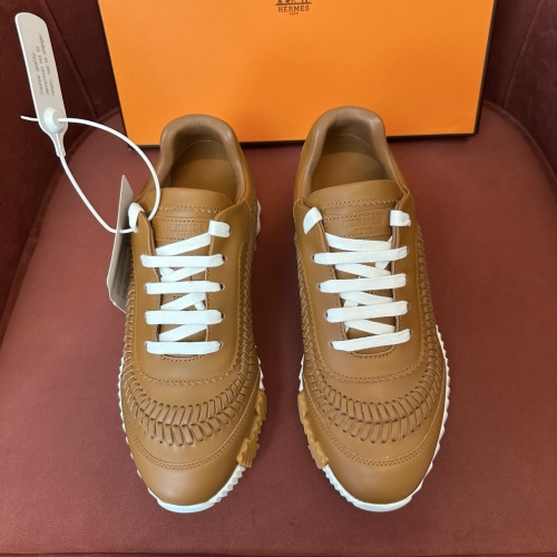Hermès Bouncing Leather Sneakers Herringbone Calfskin - Lightweight & Stylish 1 Hermès Bouncing Leather Sneakers Herringbone Calfskin - Lightweight & Stylish
