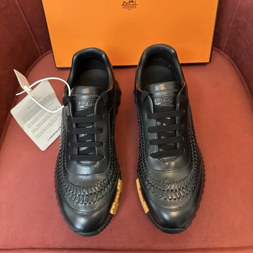 HERMÈS Bouncing Sneakers Herringbone Braid Calfskin Lightweight Sole Fashion Style 1 HERMÈS Bouncing Sneakers Herringbone Braid Calfskin Lightweight Sole Fashion Style
