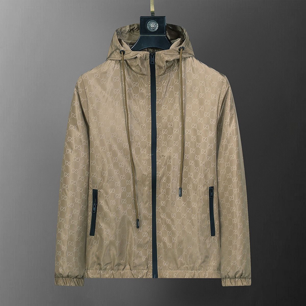 Chaqueta cortavientos con capucha nueva de principios de otoño 2024, sincronizada con la web oficial, con estampado clá…