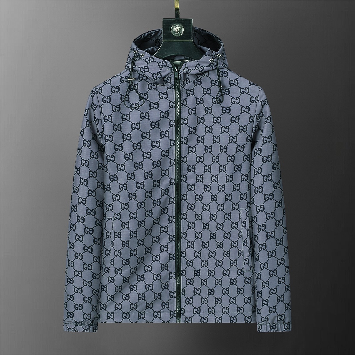 Chaqueta cortavientos con capucha nueva de principios de otoño 2024, sincronizada con la web oficial, con estampado dig…